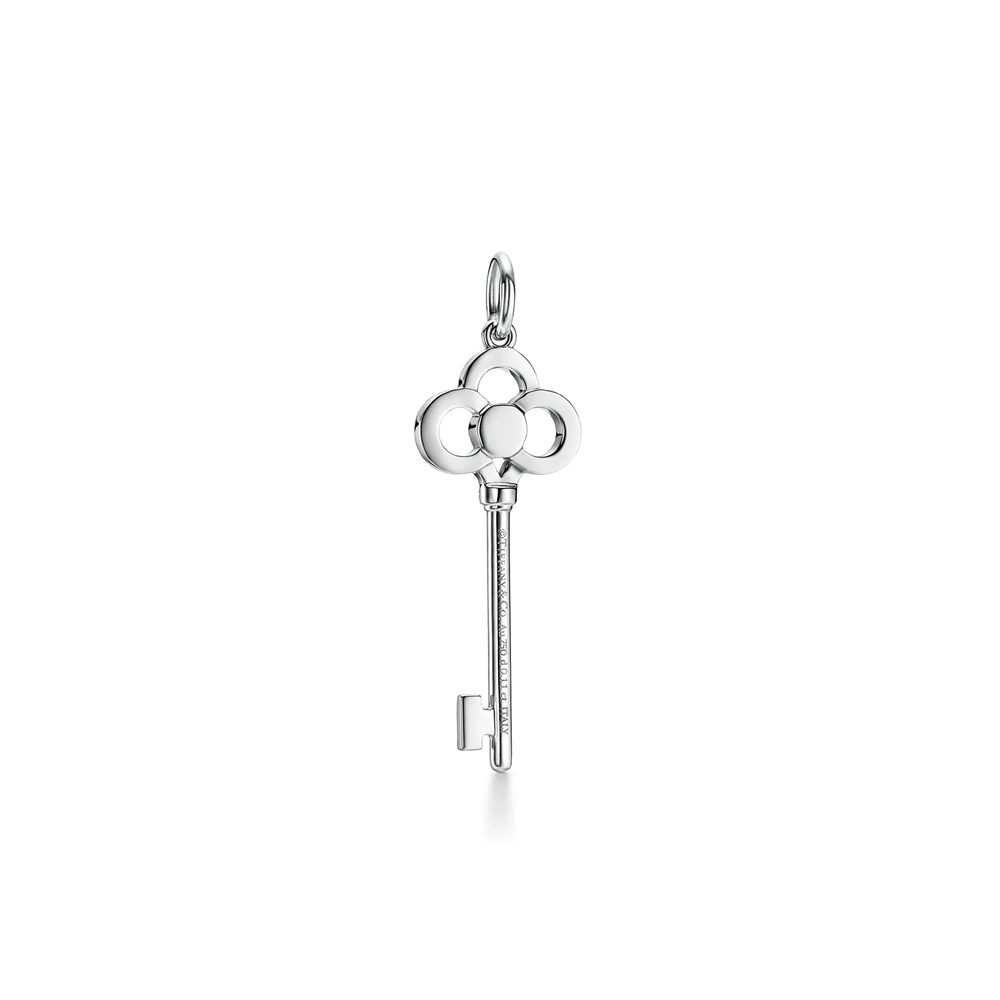 Подвеска из белого золота с бриллиантами, Tiffany 💎 Crown key. В наличии