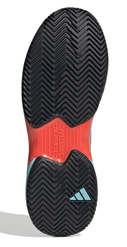 Мужские кроссовки теннисные Adidas CourtJam Control M - black/pulse aqua/altered blue