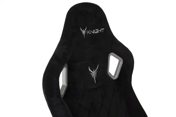 Кресло игровое Knight Outrider LTD черный Light-20 с подголов. крестов. металл
