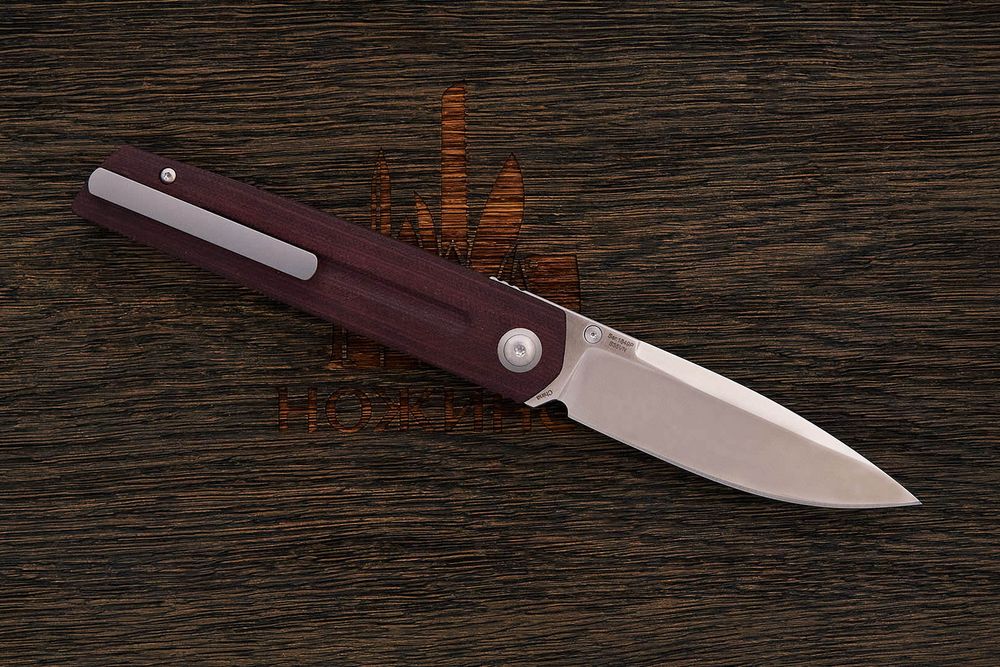 Нож складной Artisan 1849P-DRC Sirius, клинок 89мм, сталь CPM S35VN, рукоять микарта бордо