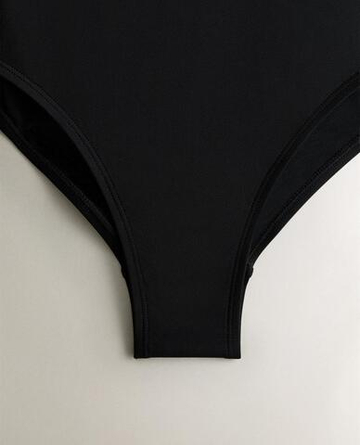 ZARA HOME КУПАЛЬНИК С КОНТРАСТНОЙ ПОЛОСОЙ, ЧЕРНЫЙ