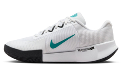 Мужские кроссовки теннисные Nike Zoom GP Challenge Pro - white/black radiant/emerald