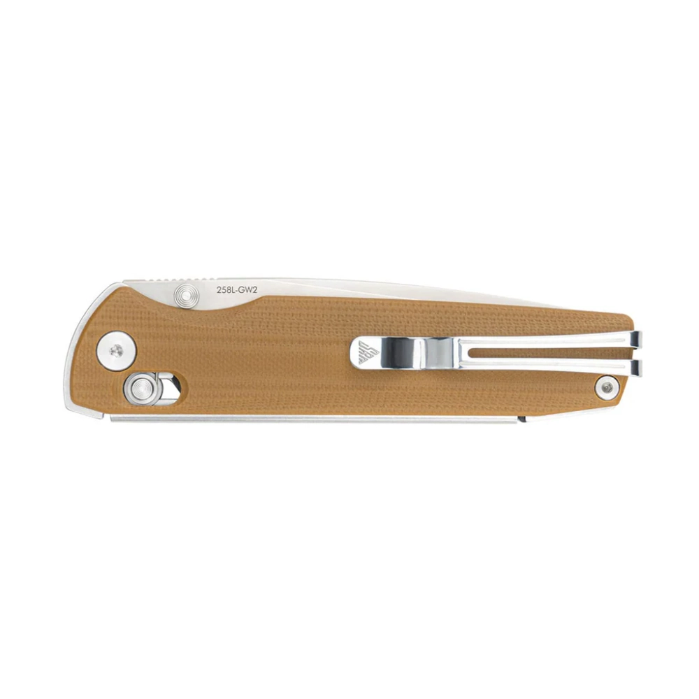 Нож складной SRM 258L-GW2 Terrier Beadblast (140Cr Laminated, Tan G10)
