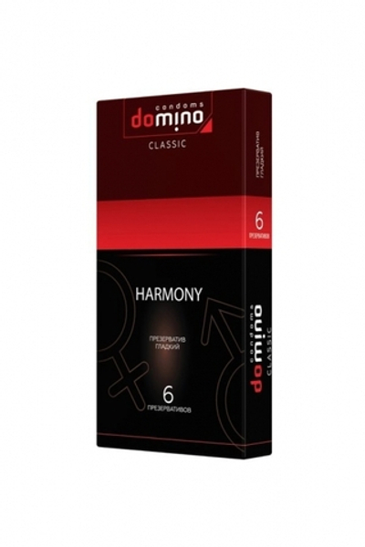 Презервативы Domino, harmony, 18 см, 5,2 см, 6 шт. (Цвет: прозрачный)
