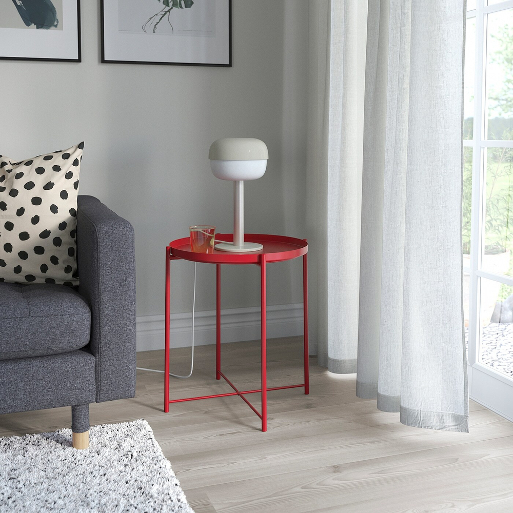 IKEA BLÅSVERK (ИКЕА БЛОСВЕРК) — Настольная лампа, бежевый, 36 см, фото 4