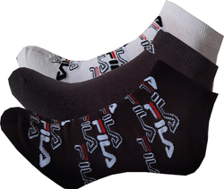 Теннисные носки Fila Calza Invisible Socks 3P - черный