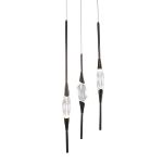 Подвесной светильник Pezzo 3 pearl black