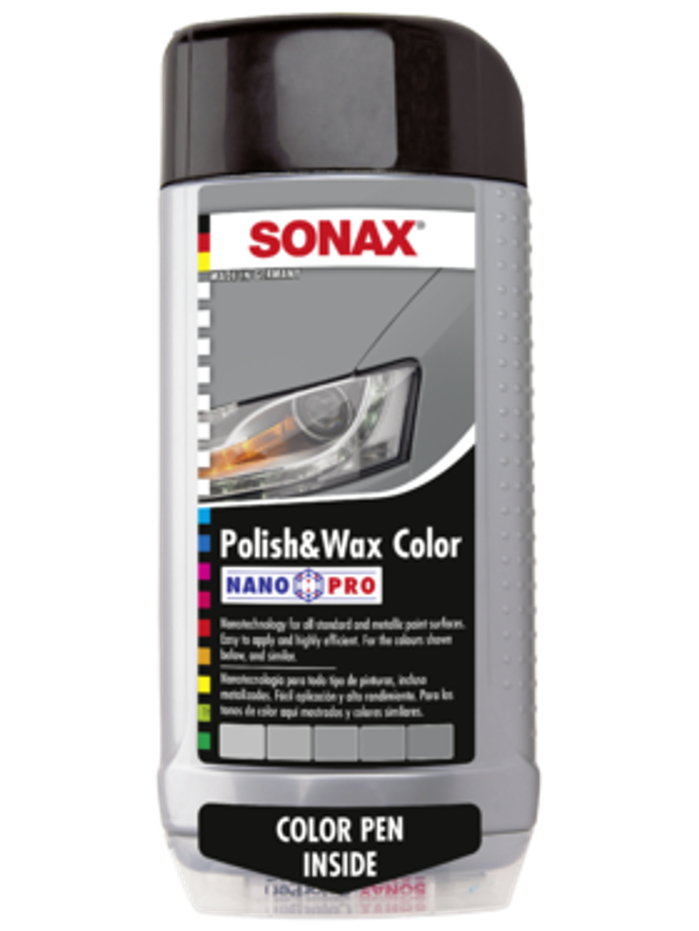 Полироль с воском серебристая серая SONAX NanoPro 0,5 л 296300