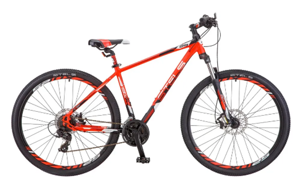 Велосипед STELS Navigator-930 MD 29" V010 (2019) неоновый-красный/черный 18.5" (требует финальной сборки)