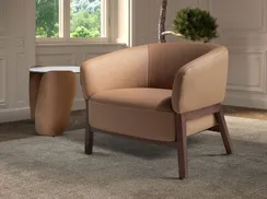 Кресло Angel Cerda 5189 из коричневой кожи