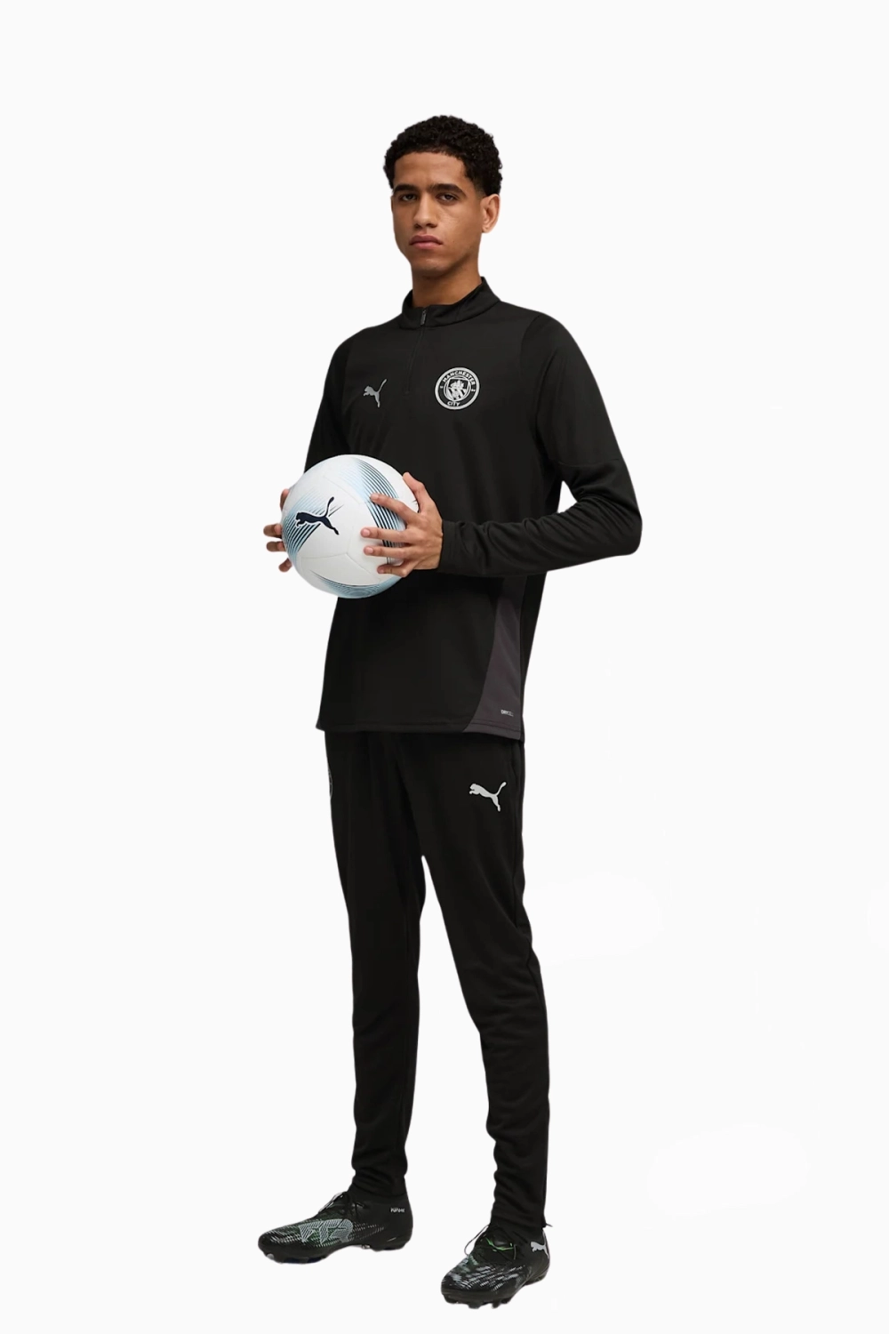 Кофта Puma Manchester City 25/26 Training 1/4 Zip Top - черный