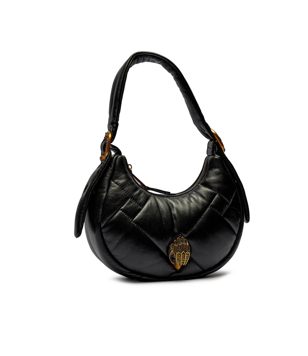 Кожаная сумка хобо kensington puff Kurt Geiger - черный(2711400109)