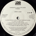 Emerson Lake & Palmer – Works (Volume 1) 2LP (Япония 1977г.) Promo