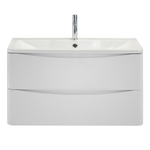 Мебель для ванной комнаты подвесная BelBagno ACQUA-800-2C-SO-BL 80см Bianco Lucido