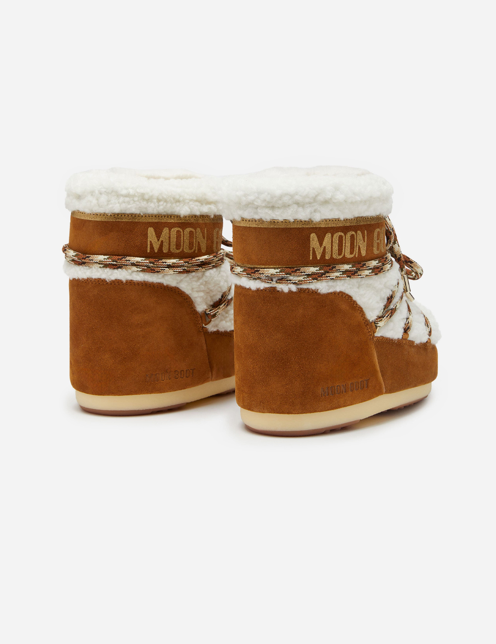 Moon Boot Lab69 Icon Low Brown Shearling Boots