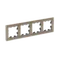 Рамка стеклянная на 4 поста Systeme Electric AtlasDesign Nature Шампань ATN320504