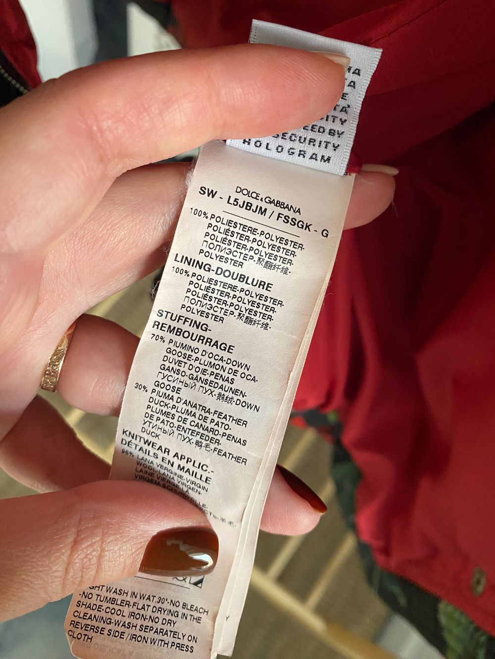 Пуховое пальто Dolce&Gabbana, 116