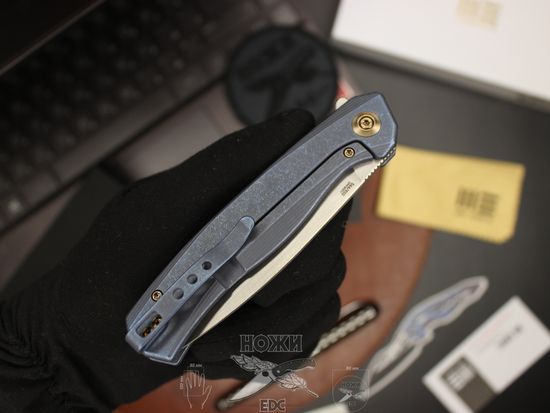 Складной нож WE Knife Seer WE200152 Limited c клинком из стали CPM-20CV, рукоять титан