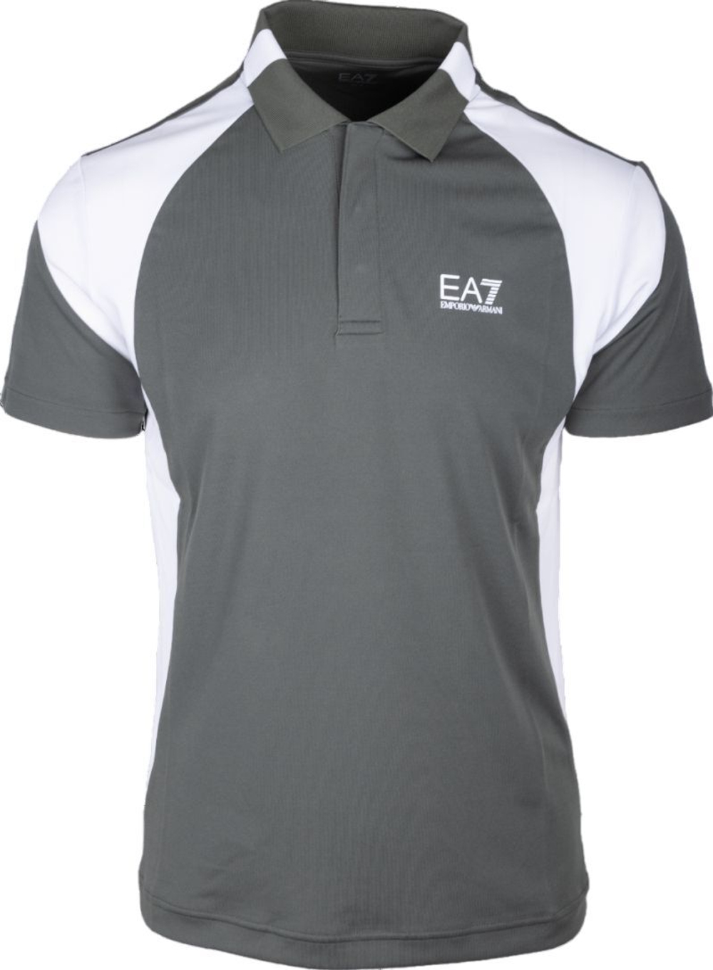 Мужское теннисное поло EA7 Man Jersey - зеленый