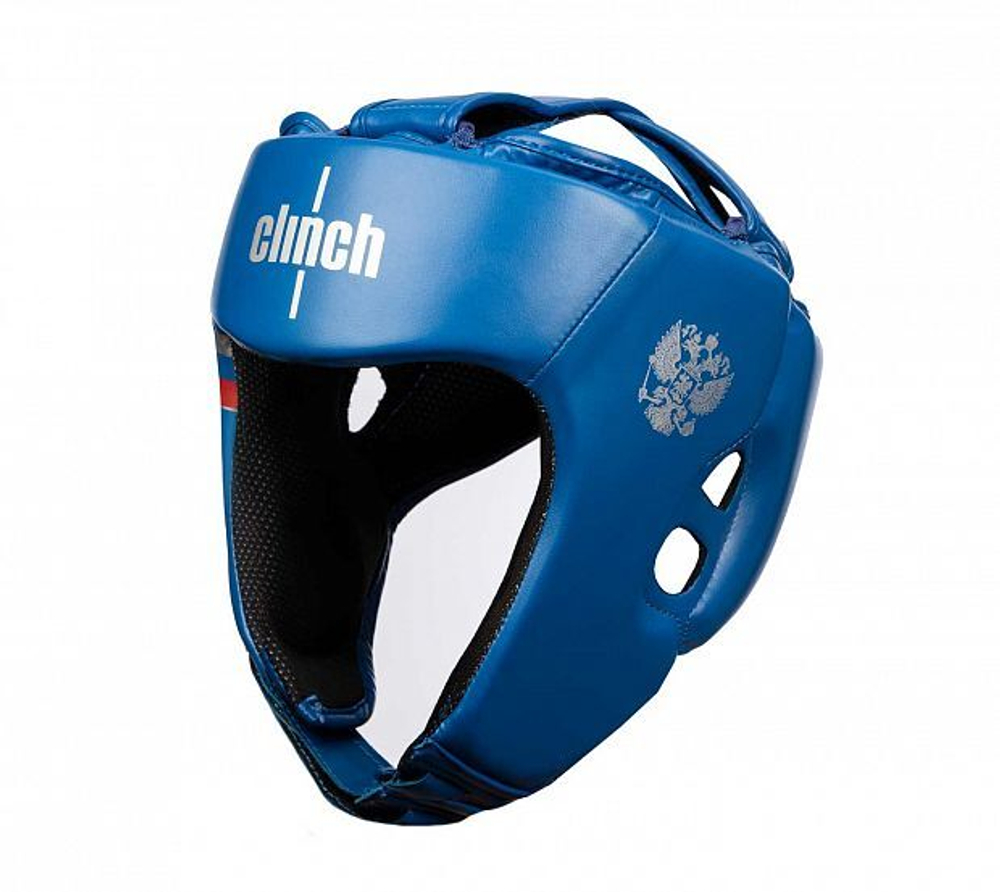 Шлем боксерский Clinch Olimp Dual синий C113