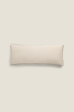 ZARA HOME ЧЕХОЛ ДЛЯ ДЕКОРАТИВНОЙ ПОДУШКИ С КОНТРАСТНОЙ СТРОЧКОЙ, КОРИЧНЕВЫЙ