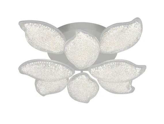 Люстра потолочная светодиодная Rilon 3501/4+4 WHITE, 192 Вт, белая