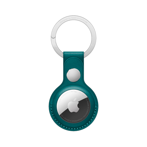 Кожаный брелок с заводным кольцом Apple Leather Key Ring для AirTag, Forest Green (Зеленый лес)