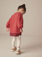 Толстовка и легинсы в комплекте для девочки Next 386-174, Кирпичный, Молочный