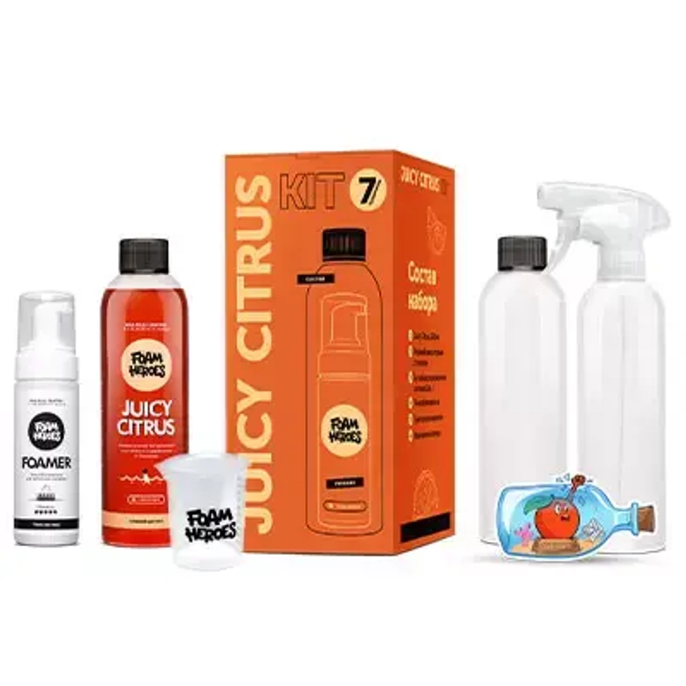 Foam Heroes Juicy Citrus Kit органический очиститель c аксессуарами (набор)
