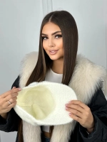 Шапка кепи зимняя с козырьком