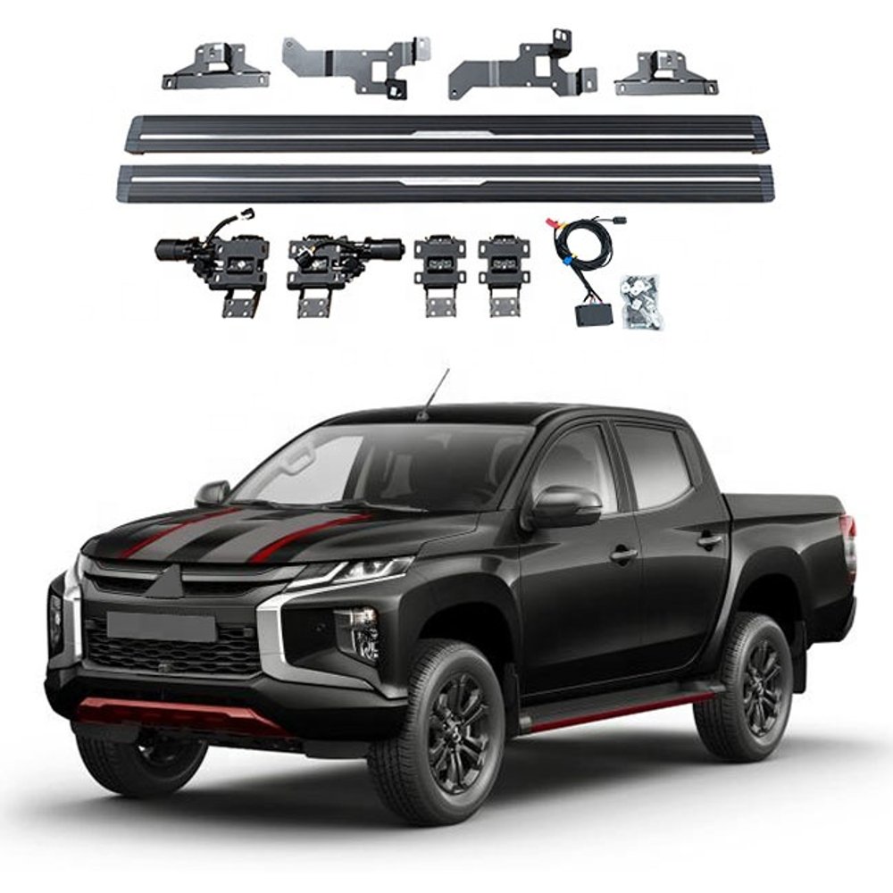 Электрические боковые пороги для Mitsubishi L200 Triton 2014-2016
