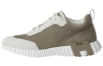 HERMES Bouncing Fabric Low top Sports Casual Shoes Men"s Elephant Gray
