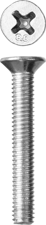 Винт с потайной головкойЗУБР DIN 965, кл. пр. 5.8, M3 х 8 мм, цинк, 45 шт, 4-303116-03-008