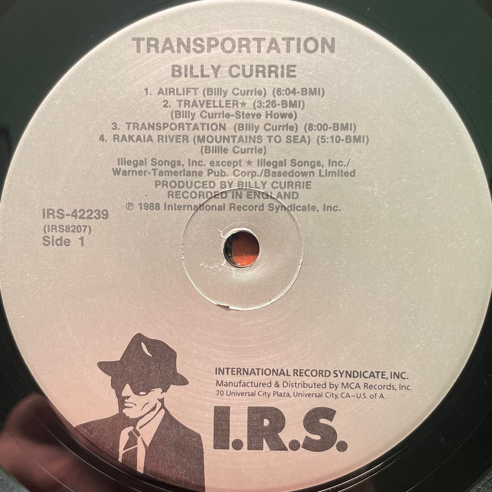 Billy Currie With Guest Steve Howe ‎– Transportation (США 1988г.)
