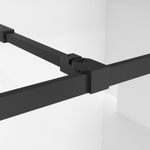Душевая перегородка Niagara Nova NG-688-90BLACK (90х195) черный матовый,стекло прозрачное,1 место