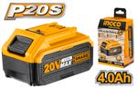 Аккумуляторная батарея Li-Ion 20 В, 4 Ач INGCO FBLI2002 INDUSTRIAL
