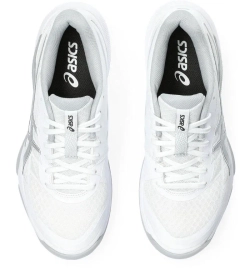 Женские кроссовки для бадминтона/сквоша Asics Gel-Tactic 12 - white/pure silver