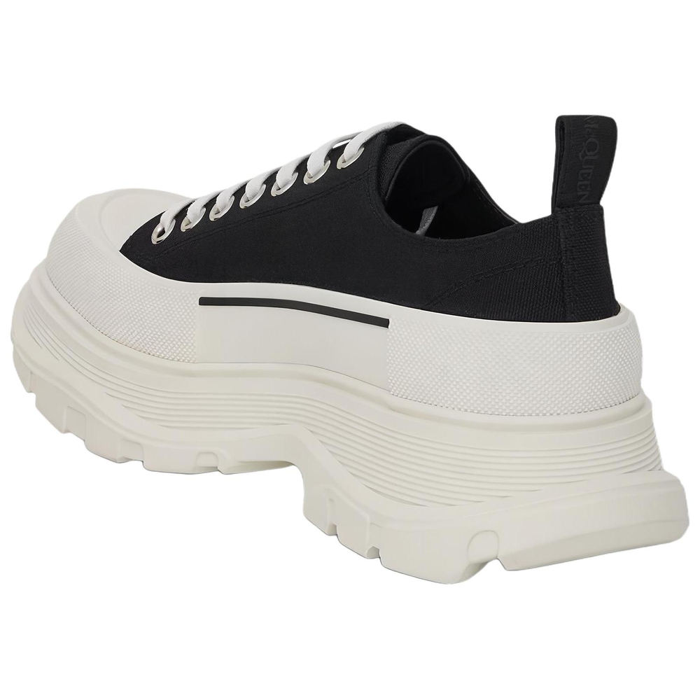 Alexander McQueen Tread Slick Lace Up "Black White"