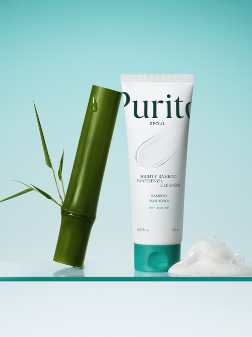Слабокислотный увлажняющий гель для умывания Purito Mighty Bamboo Panthenol Cleanser с пантенолом и бамбуком 150 мл