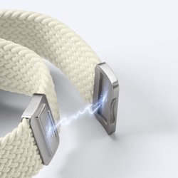 Эластичный ремешок серого цвета (Starlight) для смарт часов Apple Watch размером 38, 40, 41 и 42MM, серия Mixture Ultra Series от Dux Ducis