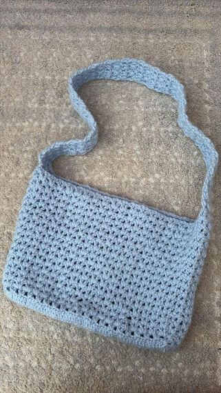 Mavi rəngdə Mesh Bag