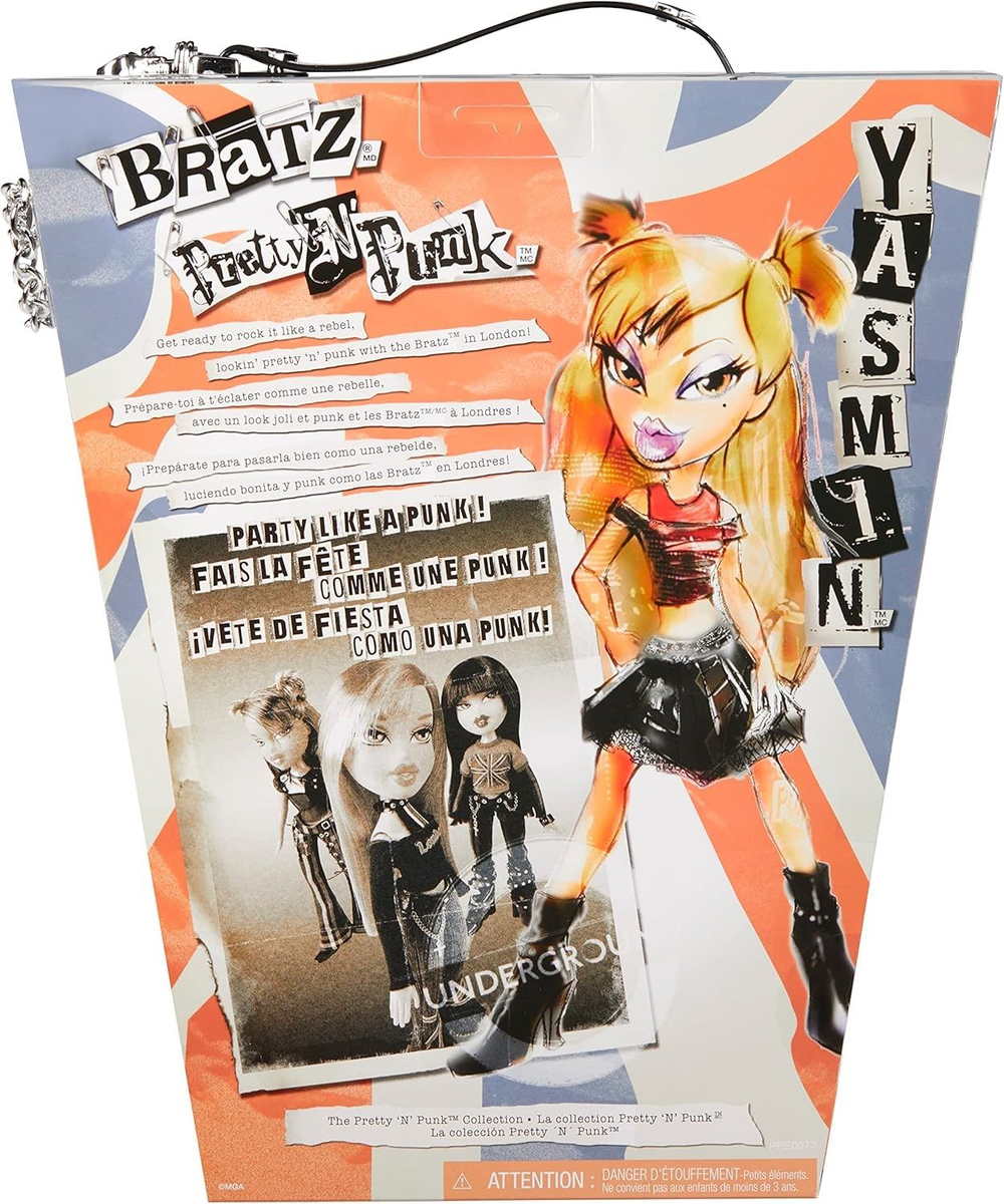 Кукла Братц Ясмин Pretty ‘N’ Punk с 2 нарядами и чемоданом.