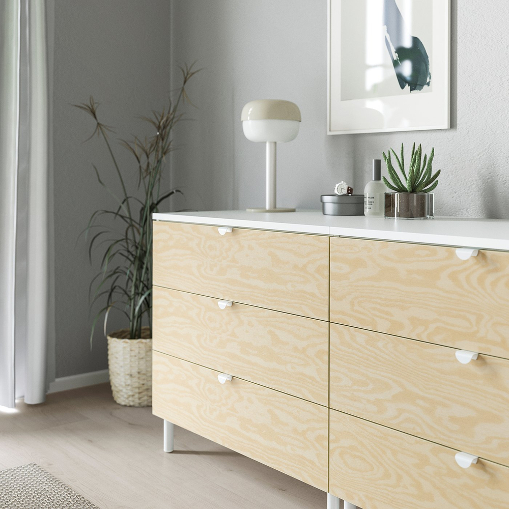 IKEA DRAGSMARK  (ИКЕА ДРАГСМАРК)  -  Ручка зажимная - белая 40 мм