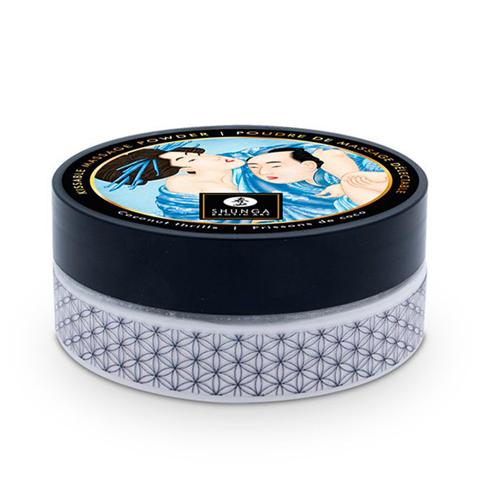 Массажная пудра с ароматом кокоса Shunga Coconut Thrills 75г