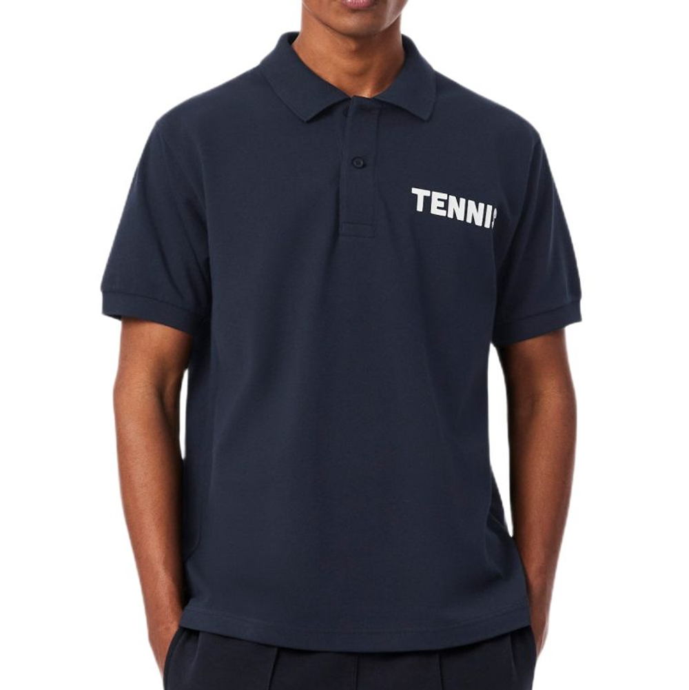 Теннисное поло Lacoste Classic Fit Printed Petit Piqu_ - black