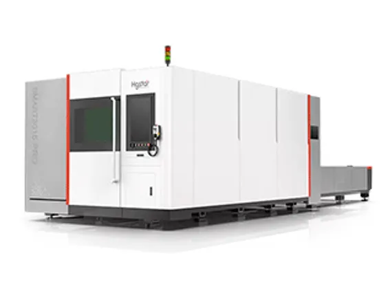 Лазерный станок HGTECH SMART3015PRO 12 кВт с защитной кабиной и сменным столом для резки листов металла