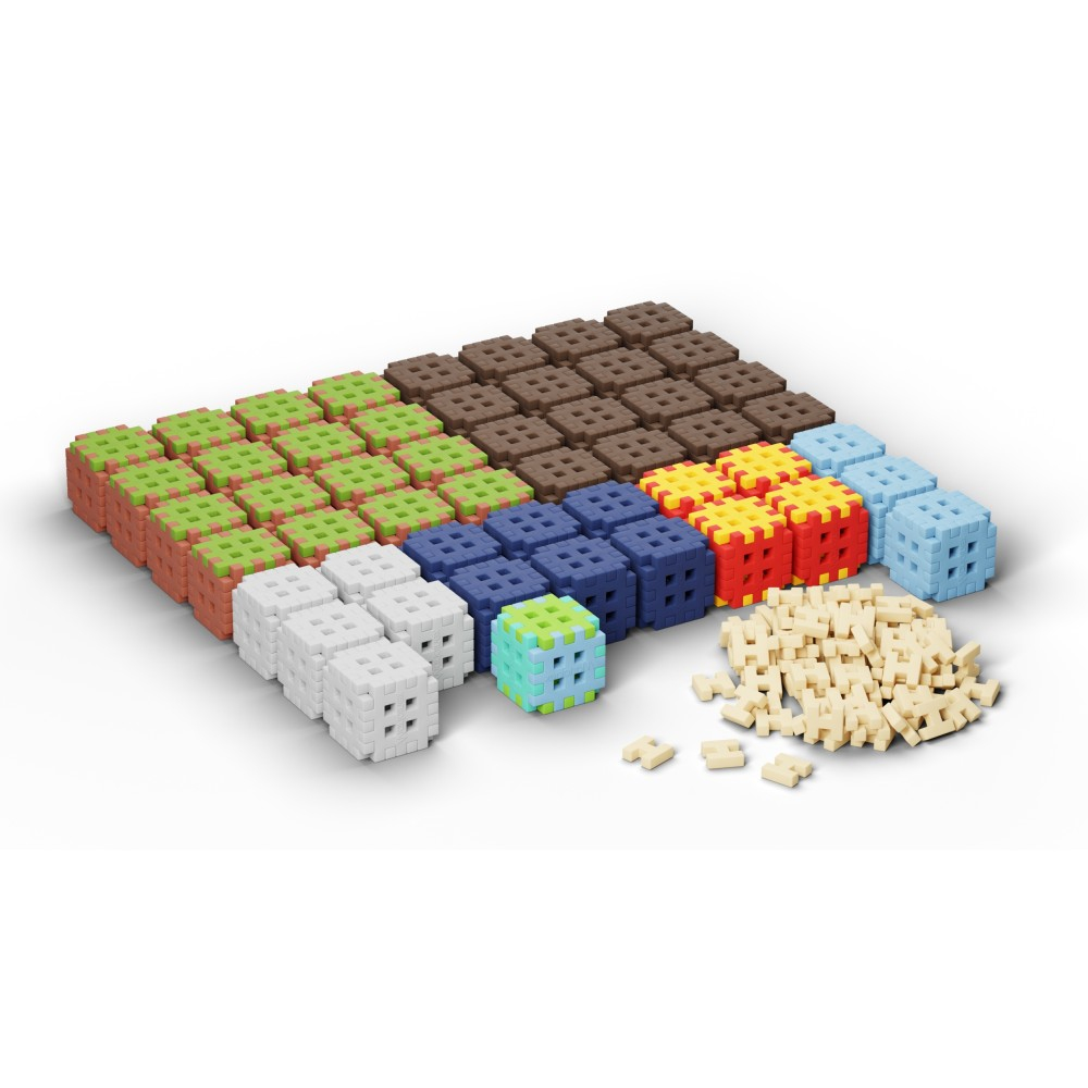Конструктор Marioinex Mini Waffle GREEN BLOCKS 908426 406 деталей арт. 908426 / Конструктор Мариоинекс