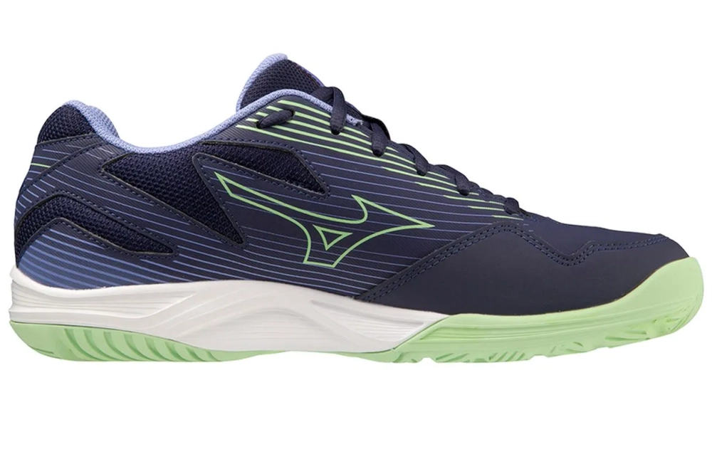 Мужские кроссовки для сквоша/бадминтона Mizuno Cyclone Speed 4 - eveblue/techgreen/iolite