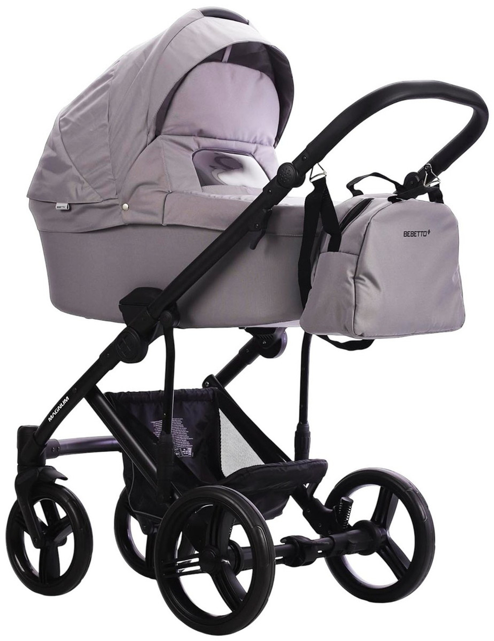 Детская коляска Bebetto Magnum Light 3 в 1 с автокреслом Avionaut Cosmo 02 св.серый