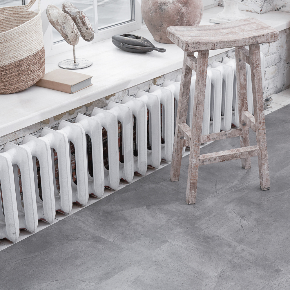 Виниловый ламинат Vinilam Ceramo 61602 Серый бетон